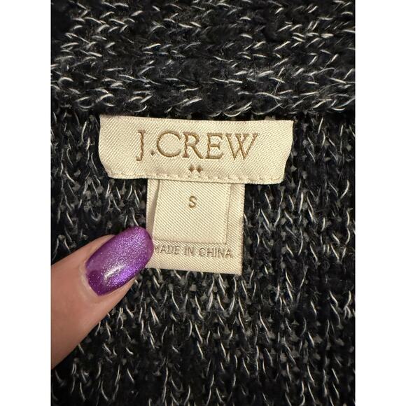 J. Crew Women's S Whimsigoth Linen Open Front Knit Sweater Boho Academia Preppy - Picture 5 of 8
